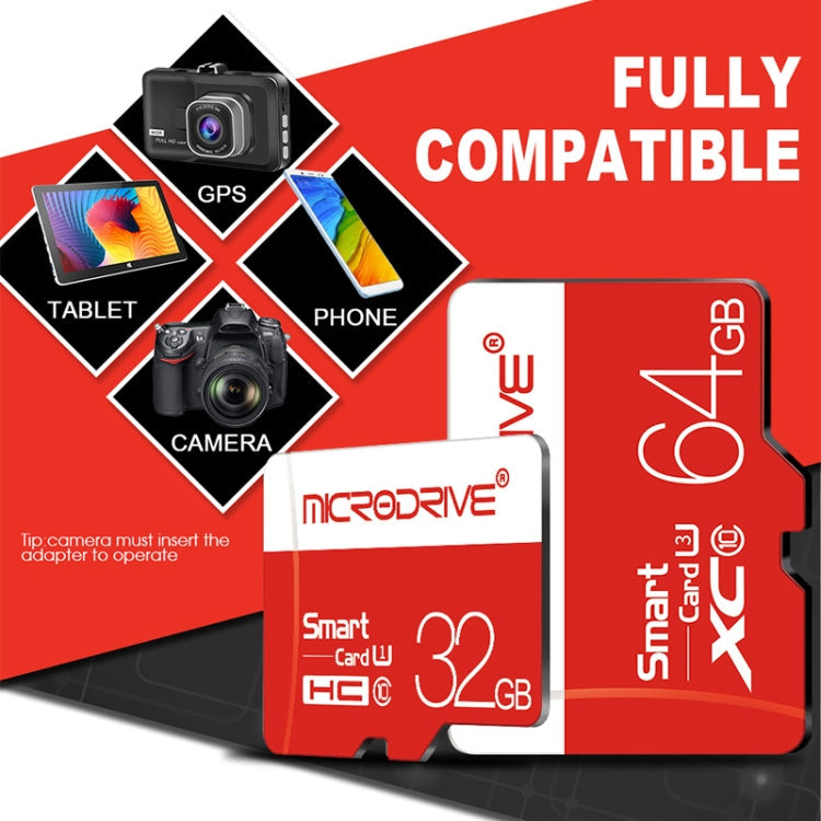 Microdrive 64GB Class 10 High Speed Class 10 Micro SD(TF) Memory Card