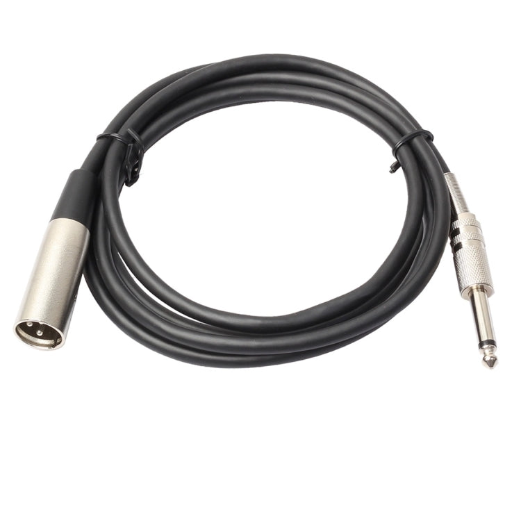 3-Pin Male to 1/4 inch (6.35mm) Mono Shielded Microphone Audio Cord Cable-Reluova