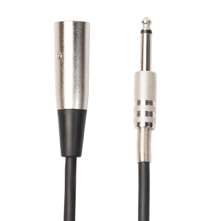 3-Pin Male to 1/4 inch (6.35mm) Mono Shielded Microphone Audio Cord Cable-Reluova