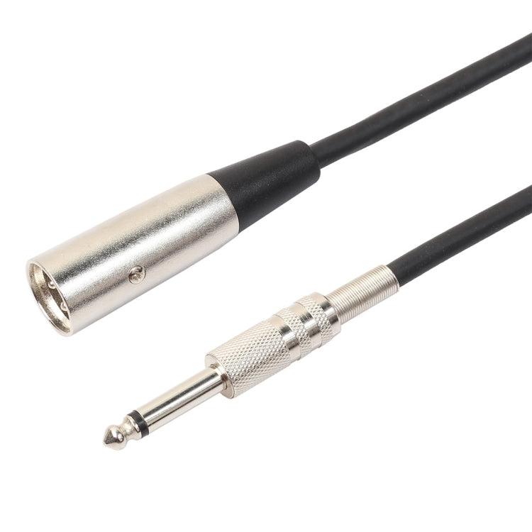 3-Pin Male to 1/4 inch (6.35mm) Mono Shielded Microphone Audio Cord Cable-Reluova