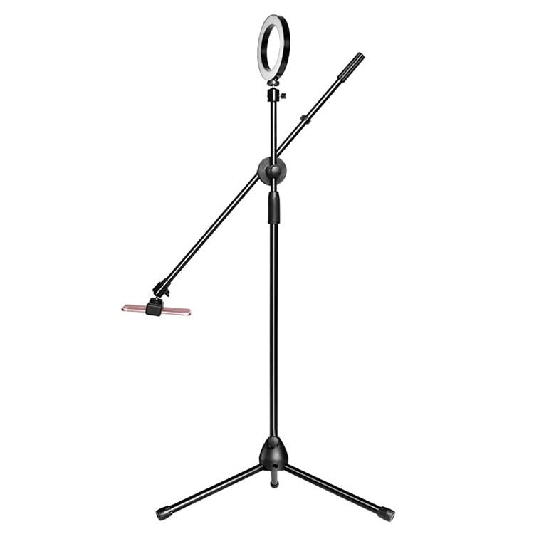 Desktop Mobile Phone Overhead Bracket Photography Micro-Course Video Recording Live Broadcasting Tripod,Single-camera Setup + Light Supplementary Lamp My Store