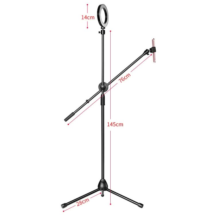 Desktop Mobile Phone Overhead Bracket Photography Micro-Course Video Recording Live Broadcasting Tripod,Single-camera Setup + Light Supplementary Lamp My Store