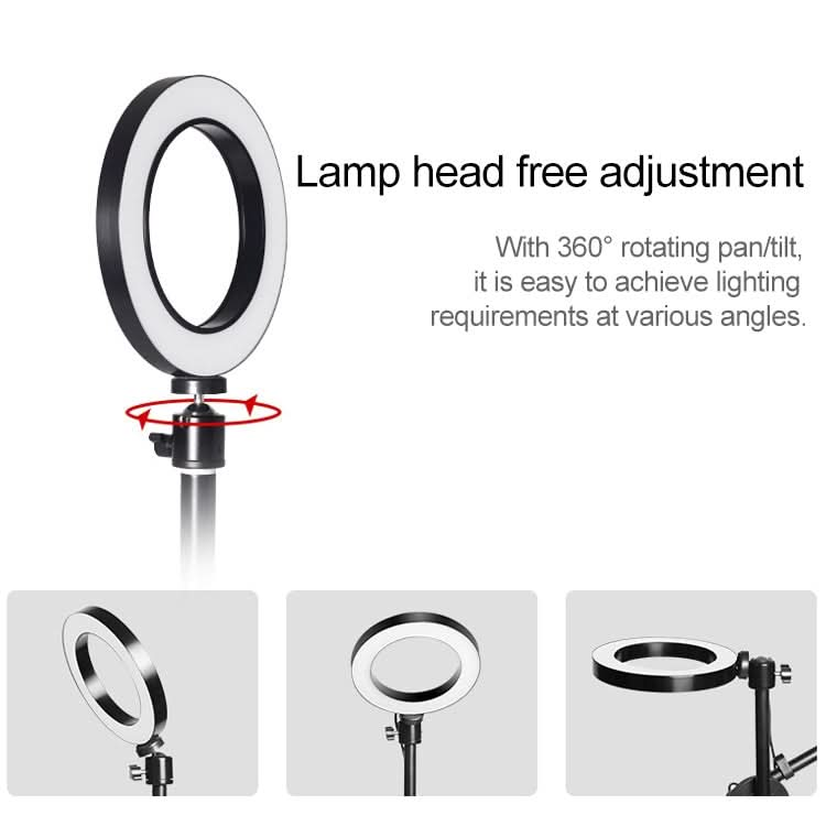 Desktop Mobile Phone Overhead Bracket Photography Micro-Course Video Recording Live Broadcasting Tripod,Single-camera Setup + Light Supplementary Lamp My Store