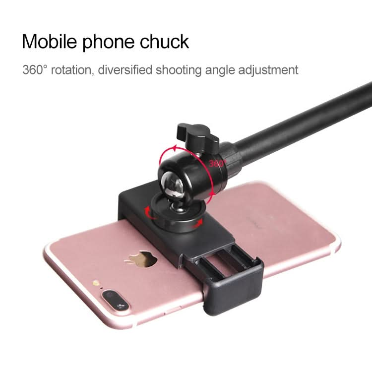 Desktop Mobile Phone Overhead Bracket Photography Micro-Course Video Recording Live Broadcasting Tripod,Single-camera Setup + Light Supplementary Lamp My Store