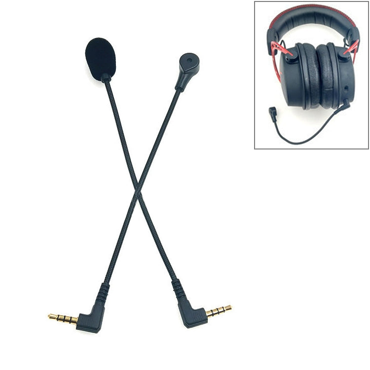 ZJ033MR-03 19cm 4 Level Pin 3.5mm Angle Head Plug Gaming Headset Sound Card Live Microphone