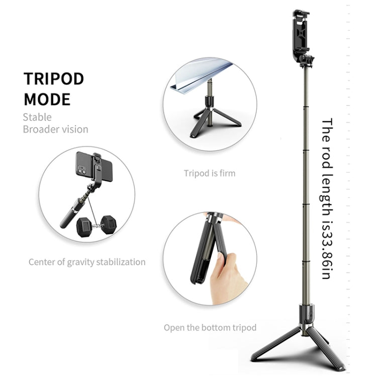 L03 Aluminum Alloy Foldable Bluetooth Tripod Selfie Stick My Store