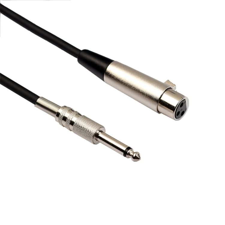 3m XLR 3-Pin Female to 1/4 inch (6.35mm) Mono Shielded Microphone Mic Cable My Store