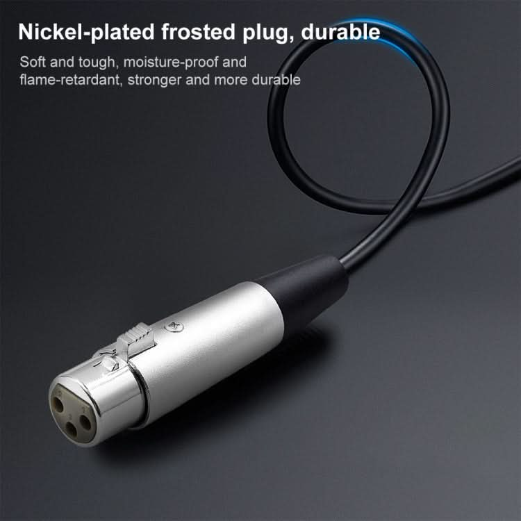 7.6m XLR 3-Pin Female to 1/4 inch (6.35mm) Mono Shielded Microphone Mic Cable My Store