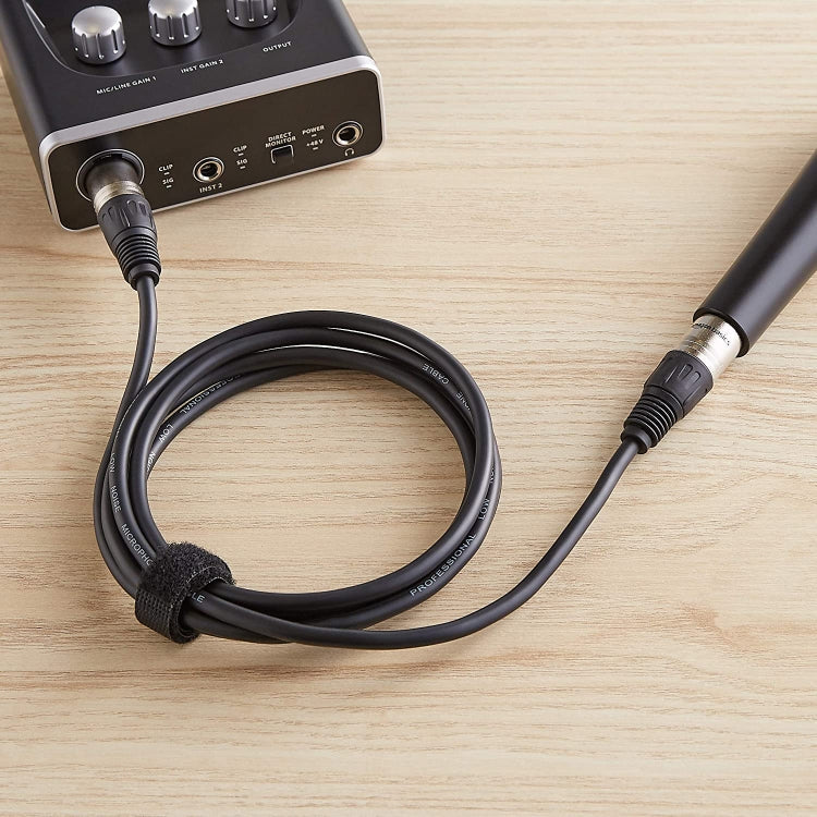 1.8m 3-Pin XLR Male to XLR Female Microphone Cable