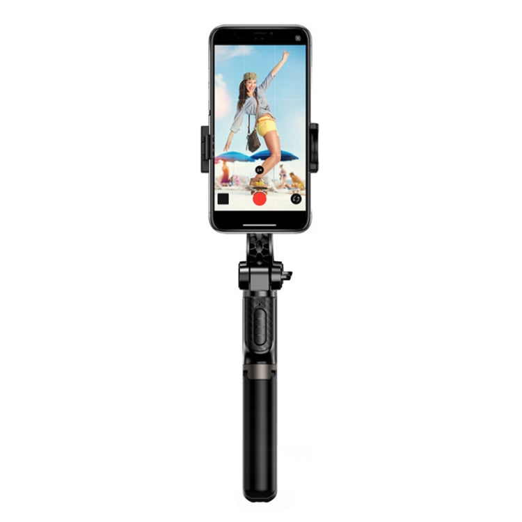 H202 Handheld Gimbal Stabilizer Foldable 3 in1 Bluetooth Remote Selfie Stick Tripod Stand for Smart Phone, Quad-Key Control