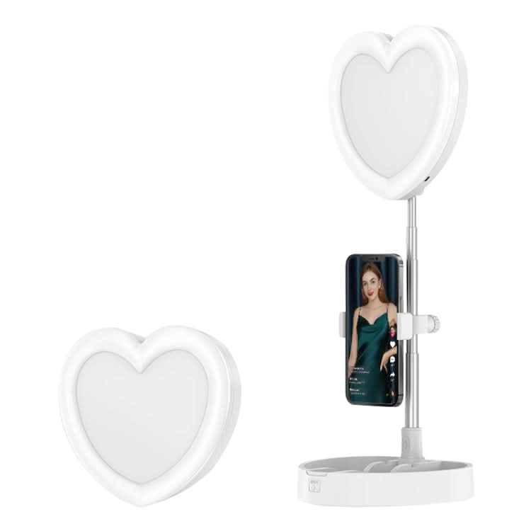 G5 Heart Shape Multi-function Live Broadcast Beauty Fill Light Mobile Phone Holder My Store