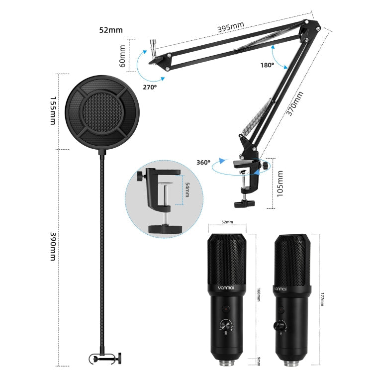 Yanmai Q10B USB Recording Microphone Kit My Store