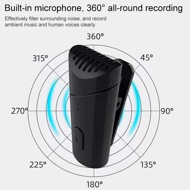 MY-M6 USB-C / Type-C Port Portable Smart Noise Reduction 2.4GHz Wireless Microphone with Clip My Store