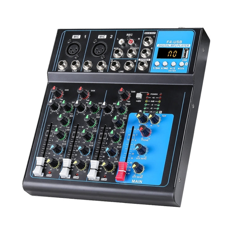 F4 Home 4-channel Bluetooth USB Reverb Mixer, US Plug My Store