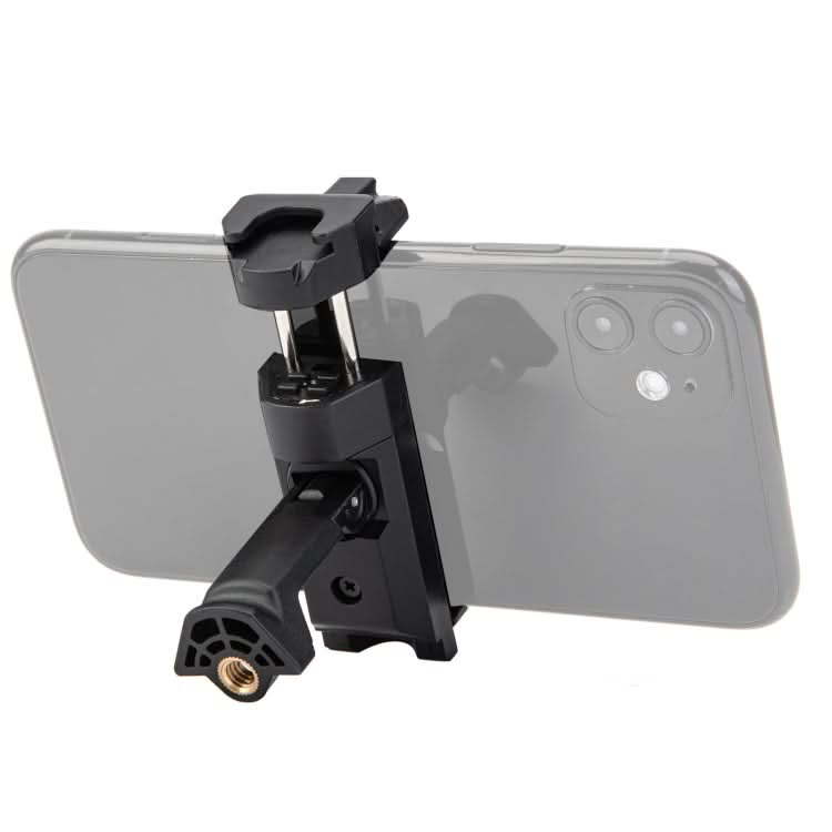 Fotopro SJ-36+ 360 Degree Rotation Horizontal and Vertical Tripod Mount Adapter Phone Clamp Bracket with Cold Shoe My Store