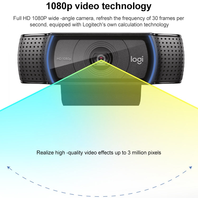 Logitech C920e HD Pro Webcam Widescreen Video Chat Recording USB Smart 1080P Web Camera My Store