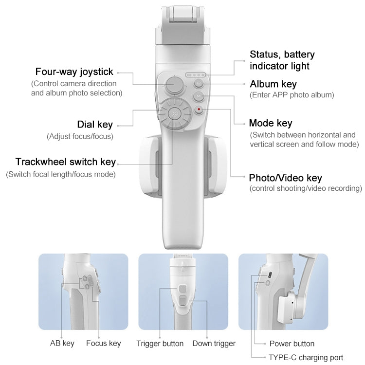 FEIYUTECH Vimble 3 Handheld Stabilizer Smart Three-Axis Follow-Up Anti-Shake Gimbal