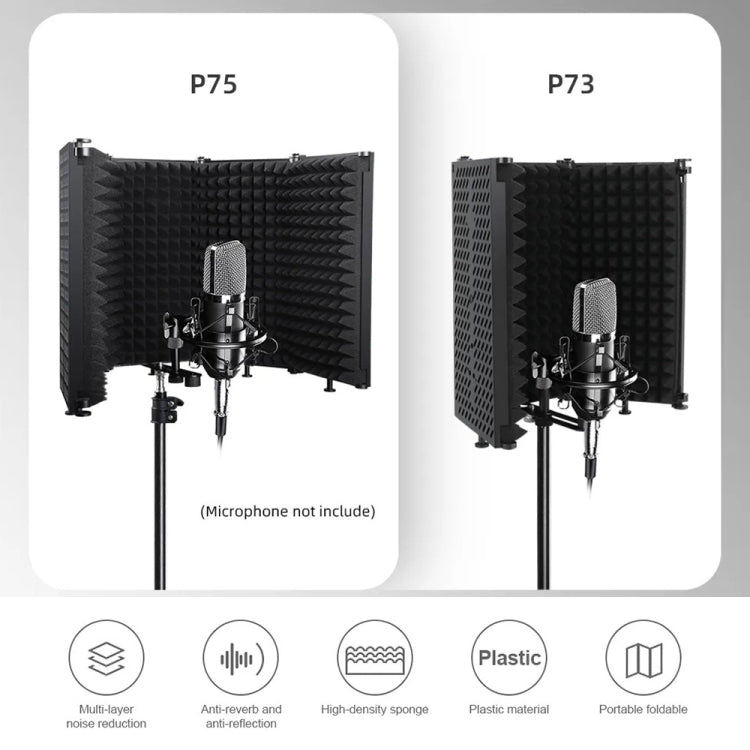 XTUGA P73 Foldable Recording Microphone Isolation Shield Reluova