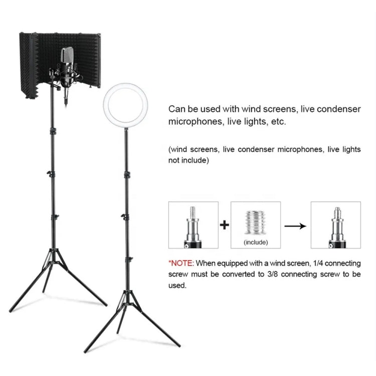 XTUGA UL-03 Live Light Tripod Lift Floor Microphone Stand Reluova