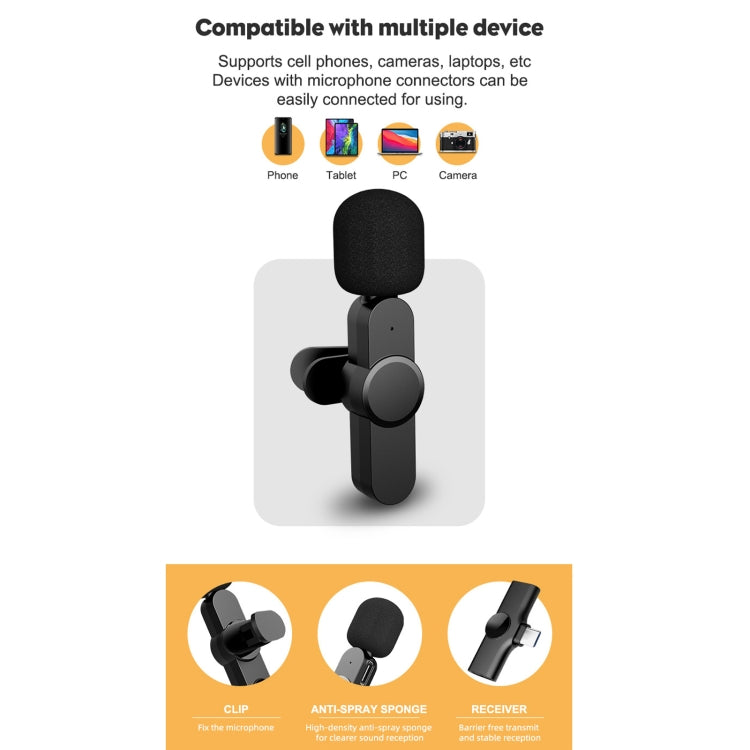 Type-C / USB-C Interface Live Broadcast Wireless Lavalier Microphone My Store