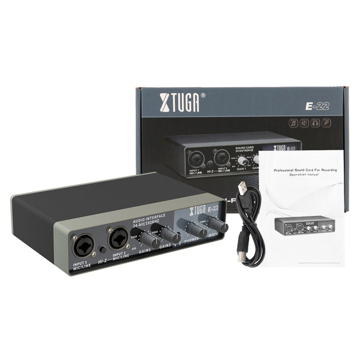 XTUGA E22 Audio Interface Professional Sound Card Reluova