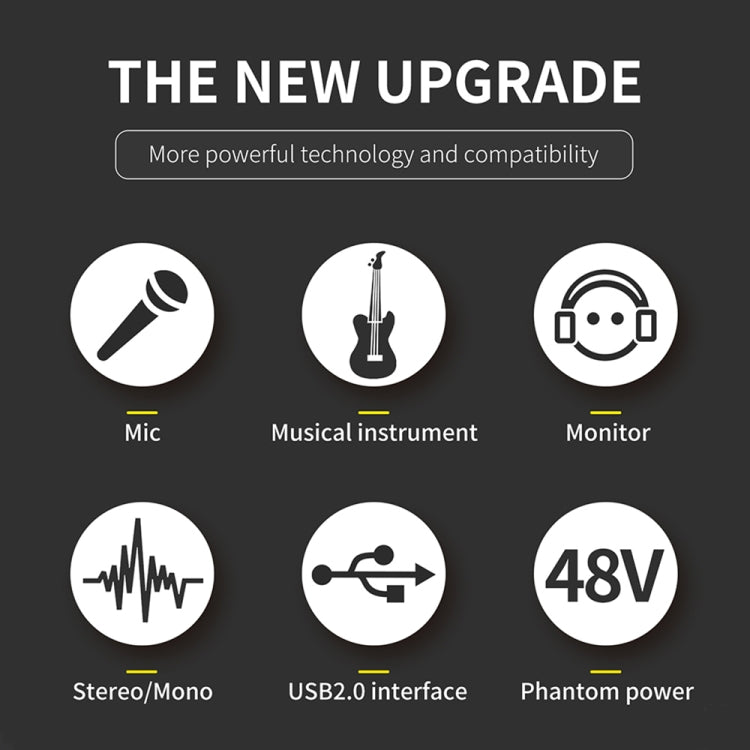 XTUGA E22 Audio Interface Professional Sound Card Reluova