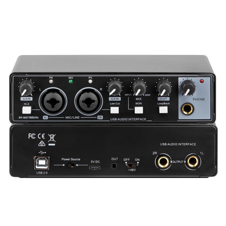 XTUGA M-22D Audio Interface Professional Sound Card Reluova