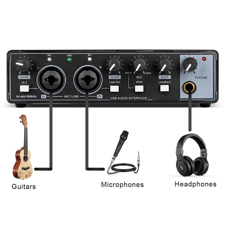 XTUGA M-22D Audio Interface Professional Sound Card