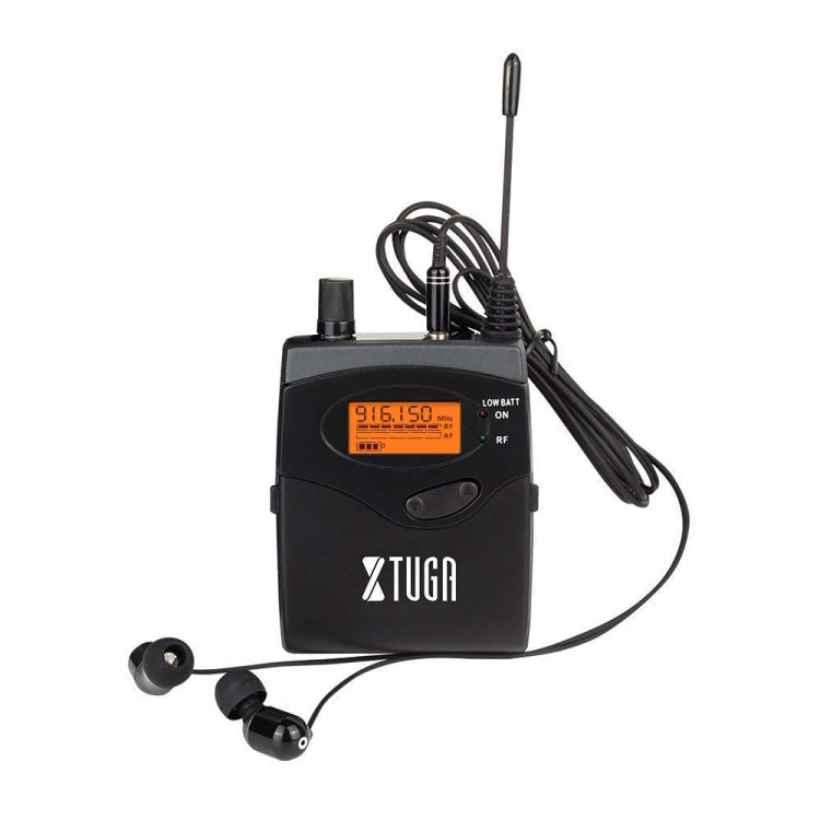 XTUGA RW2080 UHF Wireless Stage Singer In-Ear Monitor System Single BodyPack Receiver Reluova