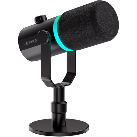 FEELWORLD PM1-XS XLR/USB Dynamic Microphone for Podcasting Recording Gaming Live Streaming Reluova