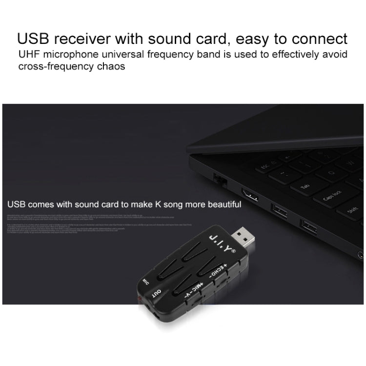 J.I.Y K Song Wireless Microphones for TV PC with Audio Card USB Receiver My Store