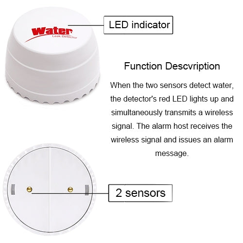 DY-SQ100B Water Leakage Detector with Two Sensors