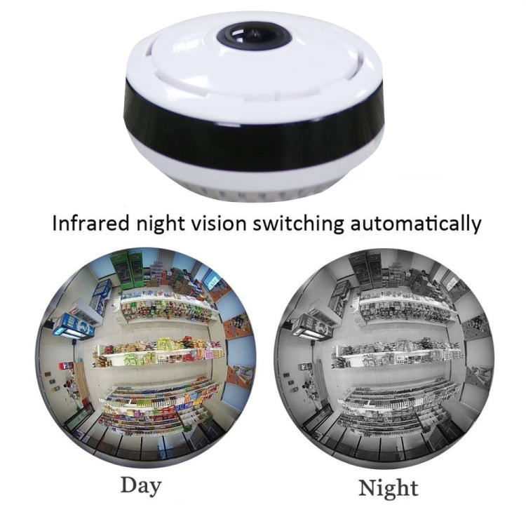 JJX-1801 Fisheye Wide Angle 1.0MP Smart Wireless Wifi IP Camera, Support TF Card (128GB Max) Reluova