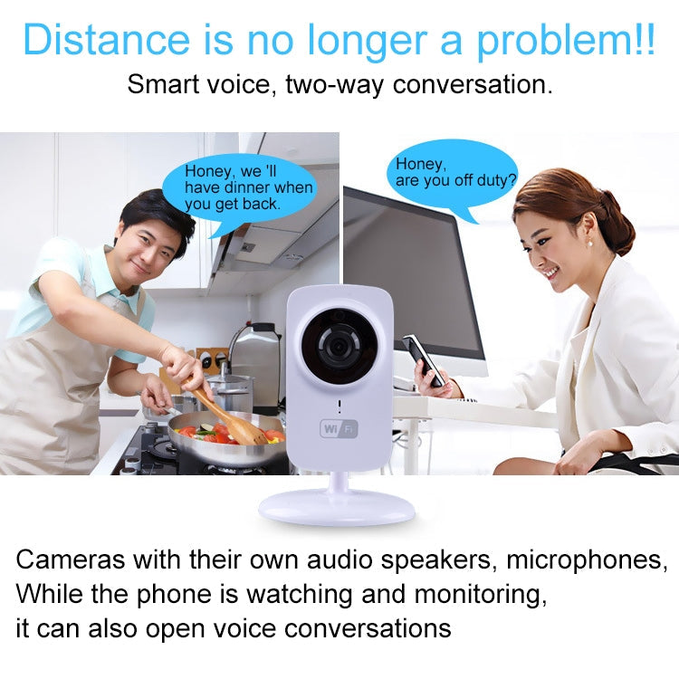 JD-C8310-S1 1.0MP Two-Way Audio Smart Wireless Wifi IP Camera, Support Motion Detection & Infrared Night Vision