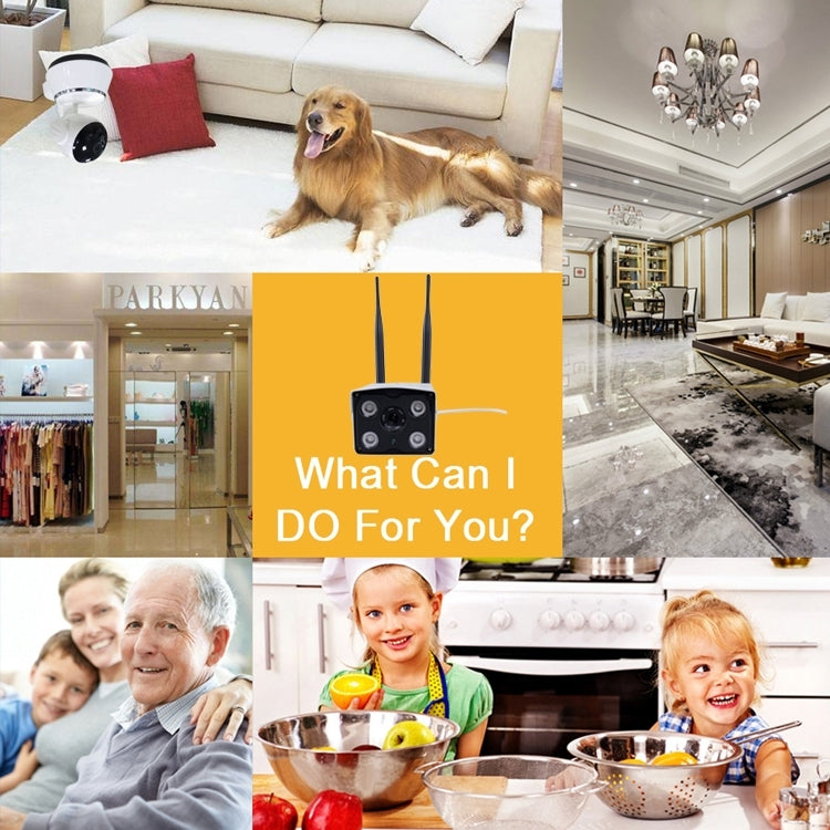 J-02100 1.0MP Dual Antenna Smart Wireless Wifi IP Camera, Support Infrared Night Vision & TF Card(64GB Max)