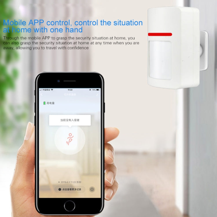 DY-HW400A WiFi Infrared Body Induction Detector, Support Smart Linkage Home & APP Control Reluova