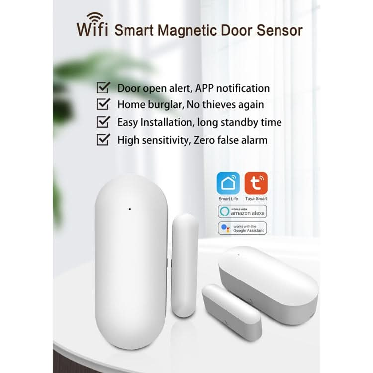 PB-69W WIFI Smart Wireless Magnetic Door and Window Sensor Reluova