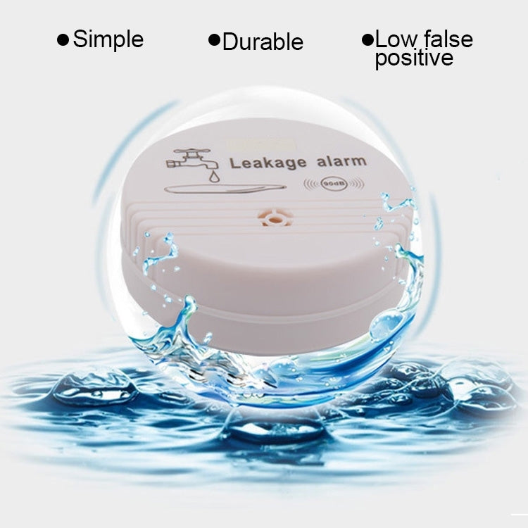 360 Degrees Water Leak Detector Sensor 85dB Volume Water Leakage Alarm for Home Kitchen, Toilet, Floor Reluova