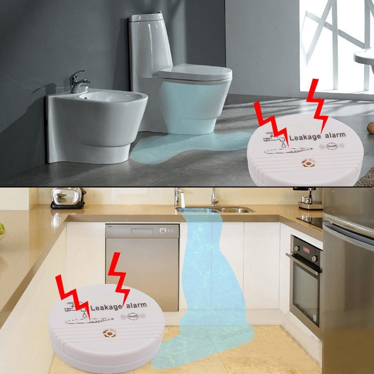 360 Degrees Water Leak Detector Sensor 85dB Volume Water Leakage Alarm for Home Kitchen, Toilet, Floor