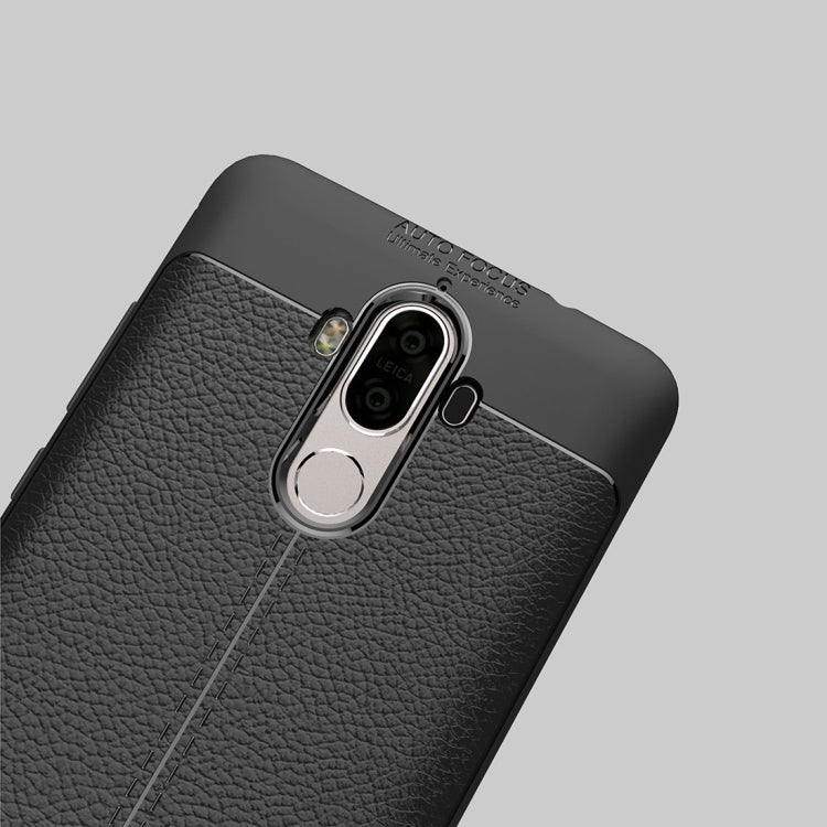 For Huawei  Mate 9 Litchi Texture Full Coverage TPU Protective Back Cover Case