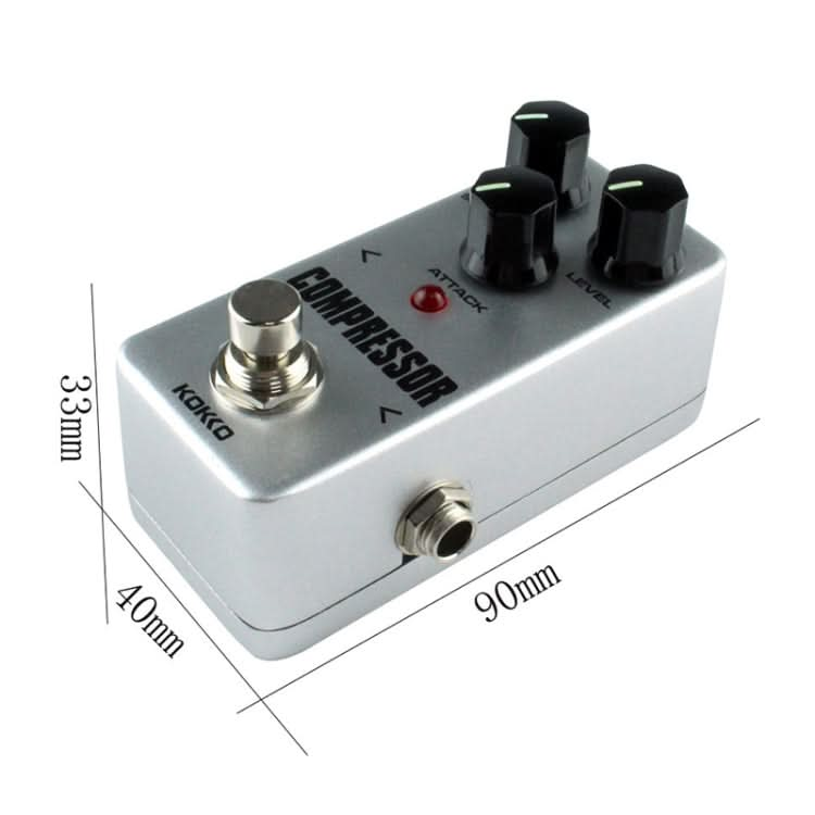 KOKKO FCP2 Mini Electric Guitar Monoblock Compressor Effects Pedal Reluova