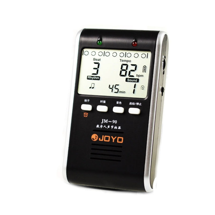 JOYO JM-90 Mini Portable Rechargeable Clip-on LED Indicator Electronic Digital Metronome Tone Generator Tuner for Guitar Violin Ukulele Reluova