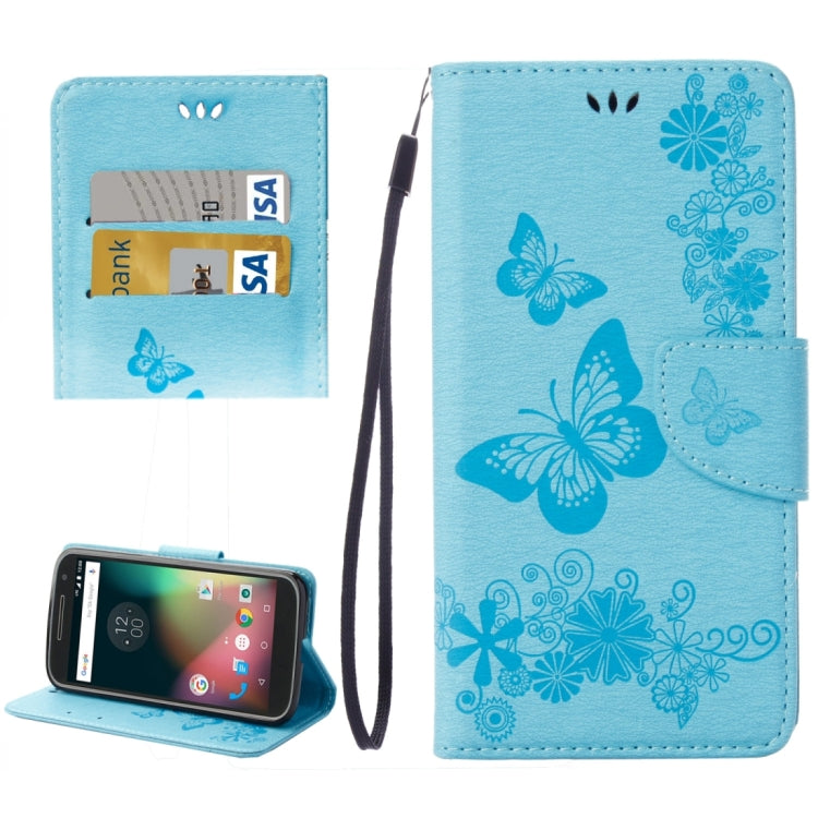 For Motorola Moto G (4rd gen) Plus Pressed Flowers Butterfly Pattern Leather Case with Holder & Card Slots & Wallet My Store