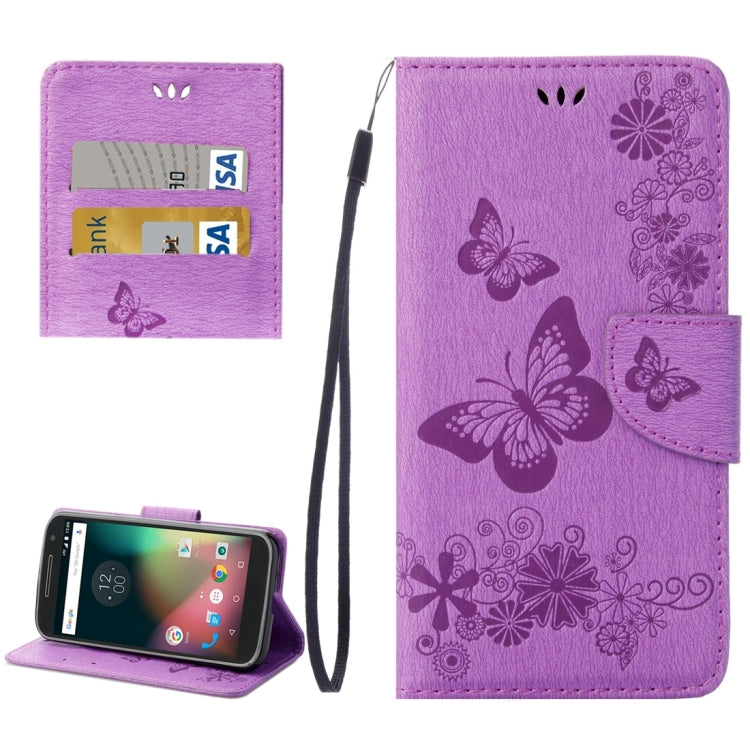 For Motorola Moto G (4rd gen) Plus Pressed Flowers Butterfly Pattern Leather Case with Holder & Card Slots & Wallet My Store