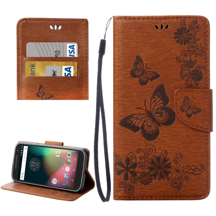 For Motorola Moto G (4rd gen) Plus Pressed Flowers Butterfly Pattern Leather Case with Holder & Card Slots & Wallet My Store