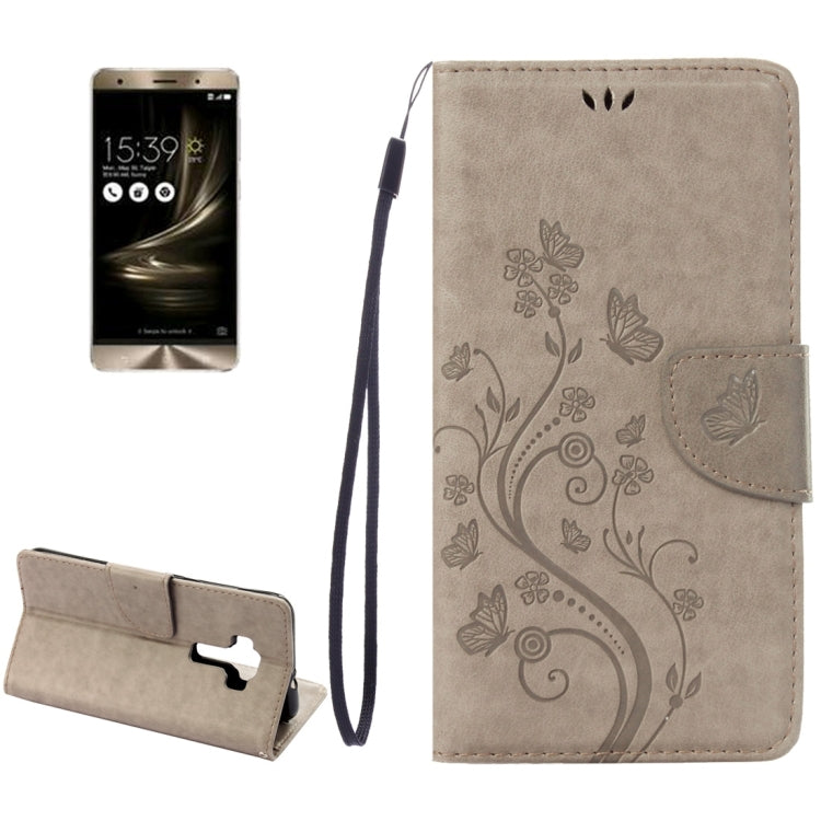 For Asus ZenFone 3 / ZE552KL Pressed Flowers Pattern Leather Case with Holder & Card Slots & Wallet My Store