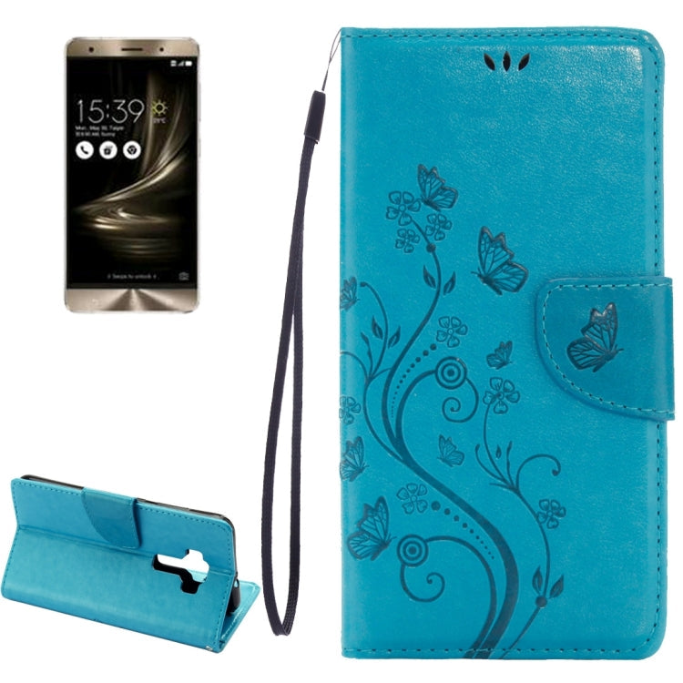 For Asus ZenFone 3 / ZE552KL Pressed Flowers Pattern Leather Case with Holder & Card Slots & Wallet My Store