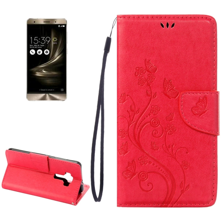 For Asus ZenFone 3 / ZE552KL Pressed Flowers Pattern Leather Case with Holder & Card Slots & Wallet My Store