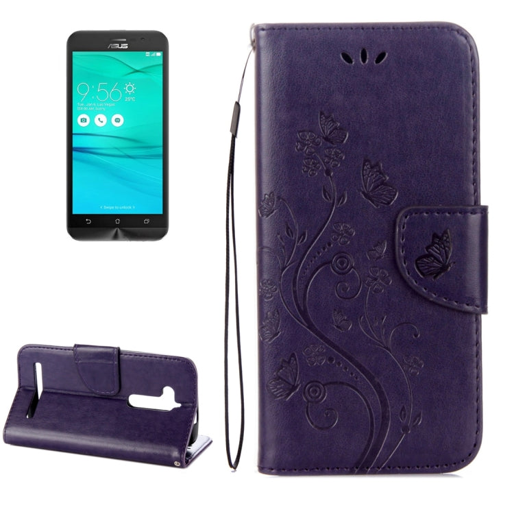 Pressed Flowers Pattern Horizontal Flip Leather Case with Holder & Card Slots & Wallet for For ASUS Zenfone Go ZB500KL My Store