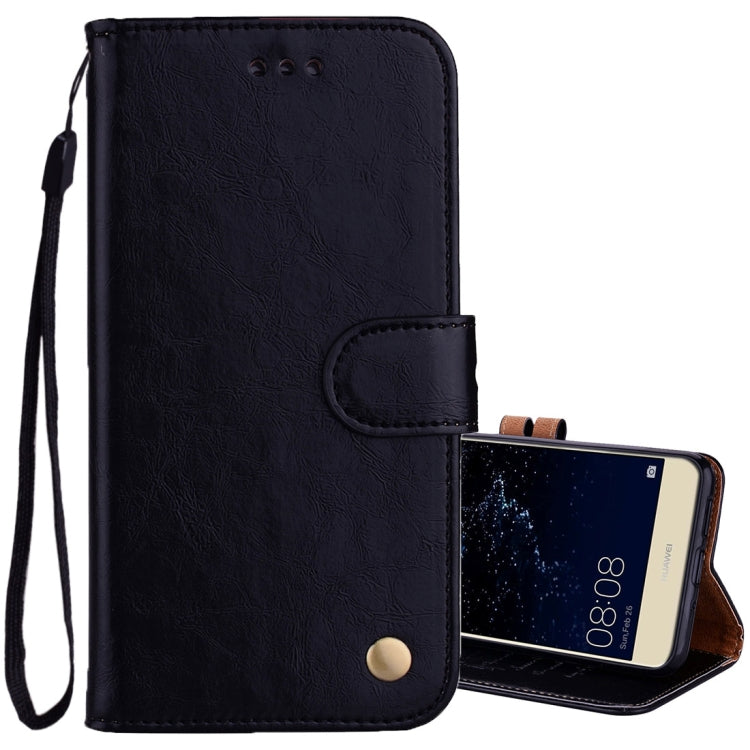 For Huawei P10 Lite Business Style Oil Wax Texture Horizontal Flip Leather Case with Holder & Card Slots & Wallet